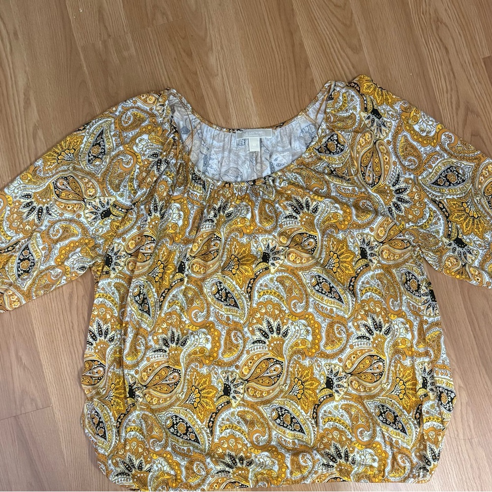 NWOT Plus Size (3x) Michael Kors Paisley Print Blouse